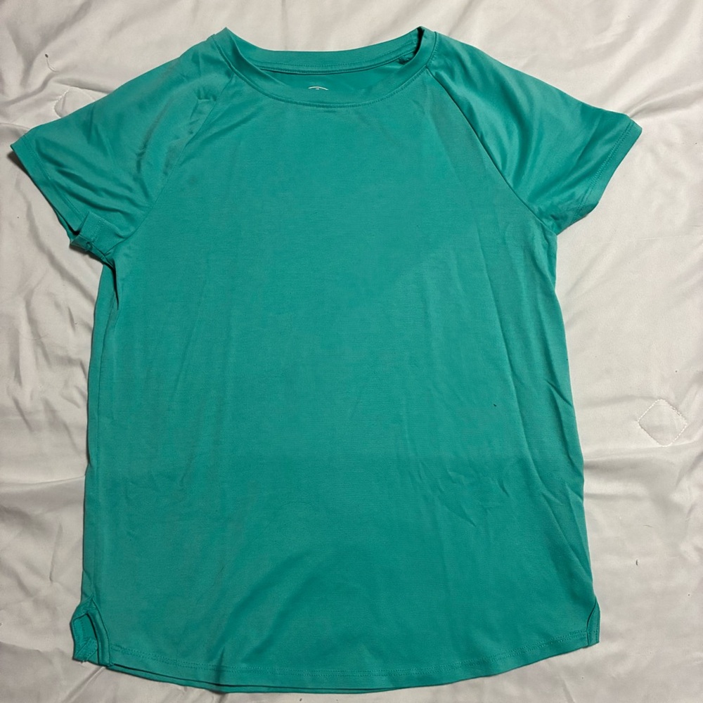 Athletic Works Teal Short Sleeve Performance Tee